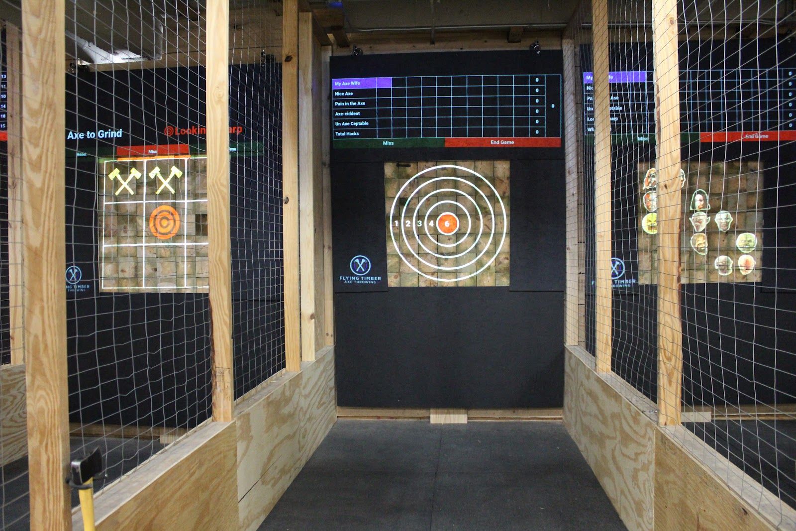 Flying Timber Axe Throwing